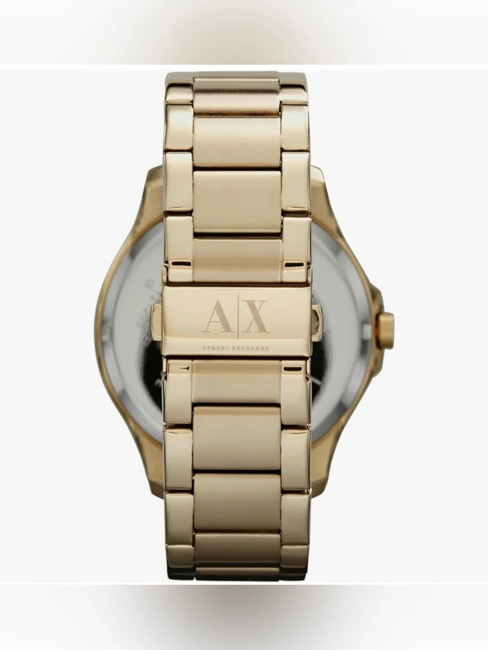 A|X Armani Exchange Men's Dress Watch,Three-Hand Stainless Steel Gold Watch